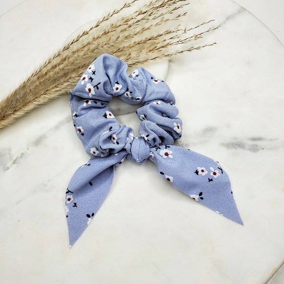 5 for $25 Scarf Bow Pony Tail Holder Scrunchie - Picture 4 of 5